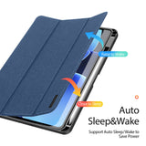 Xiaomi Pad 8 / 8 Pro / 7 / 7 Pro DUX DUCIS Tri-Fold Konstläder Fodral - Blå