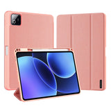 Xiaomi Pad 8 / 8 Pro / 7 / 7 Pro DUX DUCIS Tri-Fold Konstläder Fodral - Rosa