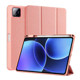 Xiaomi Pad 8 / 8 Pro / 7 / 7 Pro DUX DUCIS Tri-Fold Konstläder Fodral - Rosa