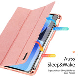 Xiaomi Pad 8 / 8 Pro / 7 / 7 Pro DUX DUCIS Tri-Fold Konstläder Fodral - Rosa