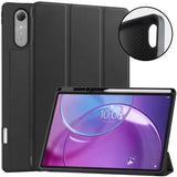 Lenovo Idea Tab Pro (2. Gen.) 13" EIDERWOOD Konstläder Fodral m. Stativfunktion & Pencil Hållare - Svart