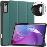 Lenovo Idea Tab Pro (2. Gen.) 13" EIDERWOOD Konstläder Fodral m. Stativfunktion & Pencil Hållare - Grön