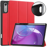 Lenovo Idea Tab Pro (2. Gen.) 13" EIDERWOOD Konstläder Fodral m. Stativfunktion & Pencil Hållare - Rød