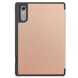 Lenovo Idea Tab Pro (2. Gen.) 13" EIDERWOOD Konstläder Fodral m. Stativfunktion & Pencil Hållare - Rose Gold