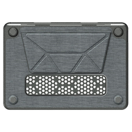 MacBook Neo 13 A18 Pro (2026) EIDERWOOD Fodral med Logotyputskärning & Stativfunktion - Grå