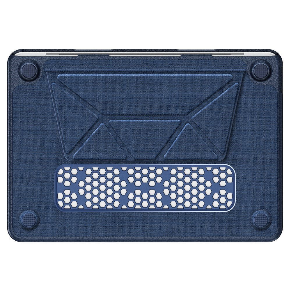 MacBook Neo 13 A18 Pro (2026) EIDERWOOD Fodral med Logotyputskärning & Stativfunktion - Blå