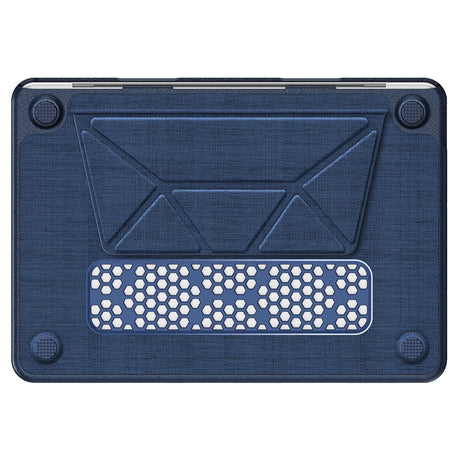 MacBook Neo 13 A18 Pro (2026) EIDERWOOD Fodral med Logotyputskärning & Stativfunktion - Blå