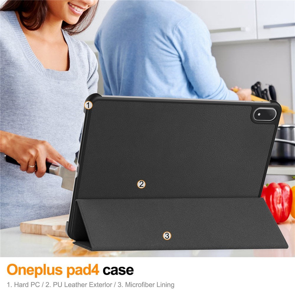 OnePlus Pad 4 EIDERWOOD Fodral i Konstläder - Svart
