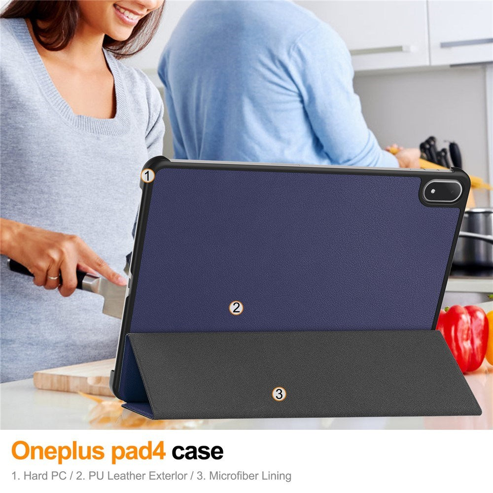 OnePlus Pad 4 EIDERWOOD Fodral i Konstläder - Blå