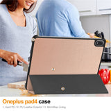 OnePlus Pad 4 EIDERWOOD Fodral i Konstläder - Rose Gold