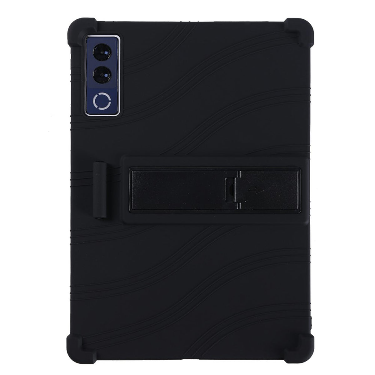 Lenovo Yoga Tab Plus Gen 2 13" EIDERWOOD Robust Silikon Skal m. Justerbart Kickstand & Stötdämpande Hörn - Svart
