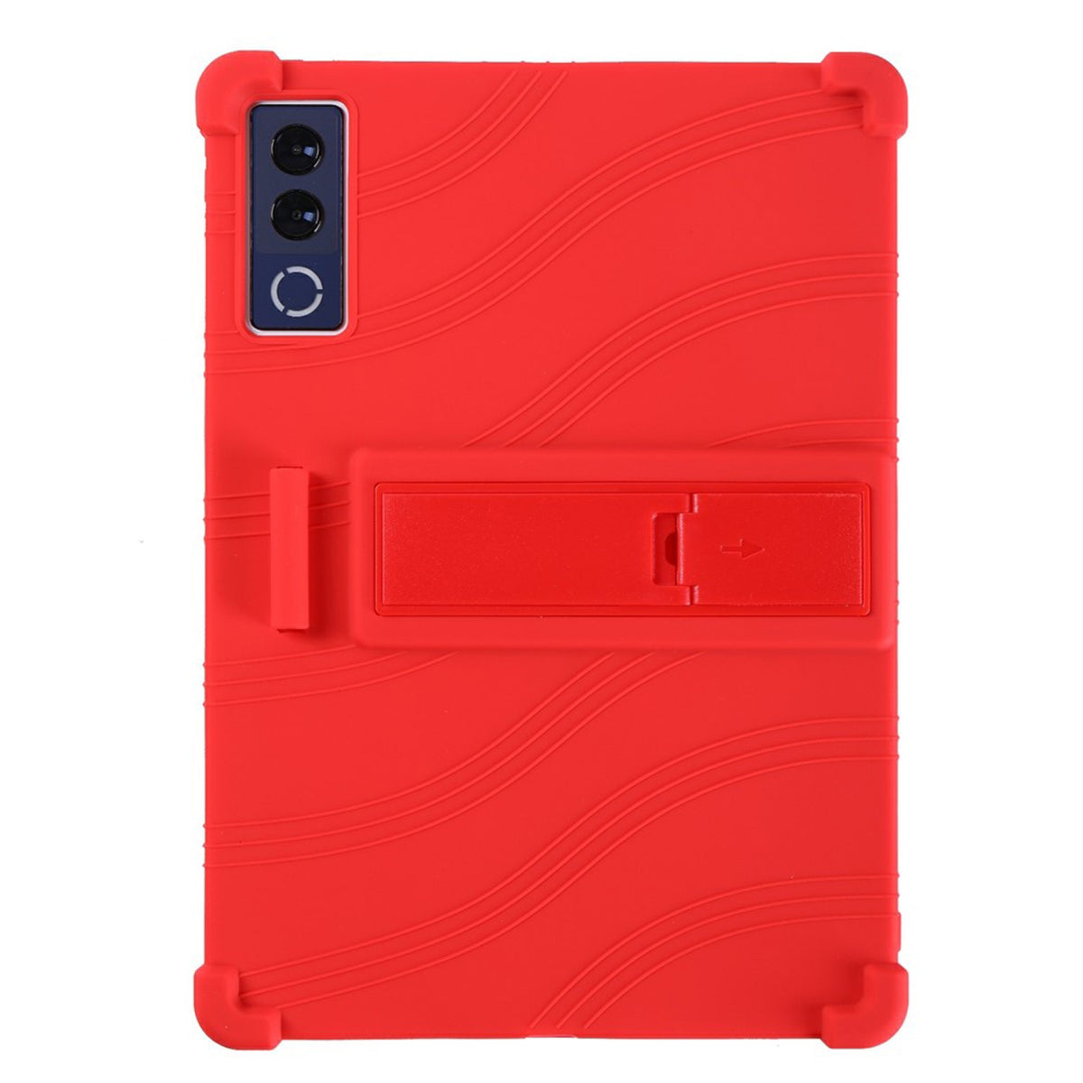 Lenovo Yoga Tab Plus Gen 2 13" EIDERWOOD Robust Silikon Skal m. Justerbart Kickstand & Stötdämpande Hörn - Röd