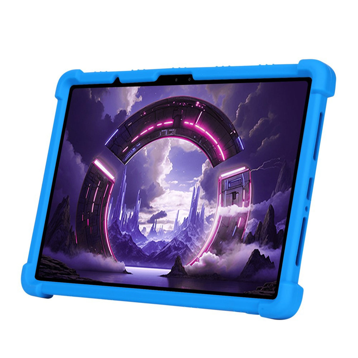 Lenovo Yoga Tab Gen 2 11.1" EIDERWOOD Robust Silikon Skal m. Justerbart Kickstand & Stötdämpande Hörn - Blå