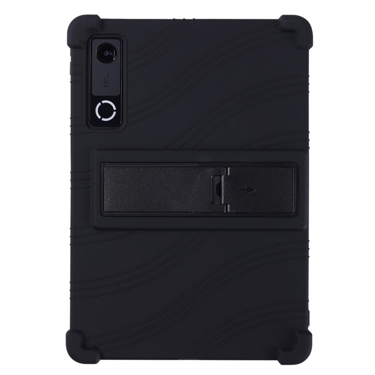 Lenovo Yoga Tab Gen 2 11.1" EIDERWOOD Robust Silikon Skal m. Justerbart Kickstand & Stötdämpande Hörn - Svart