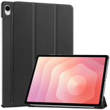 Samsung Galaxy Tab S12+ (Plus) EIDERWOOD Konstläder Fodral med Stativfunktion - Svart