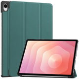 Samsung Galaxy Tab S12+ (Plus) EIDERWOOD Konstläder Fodral med Stativfunktion - Grön