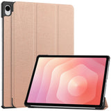 Samsung Galaxy Tab S12+ (Plus) EIDERWOOD Konstläder Fodral med Stativfunktion - Rose Gold
