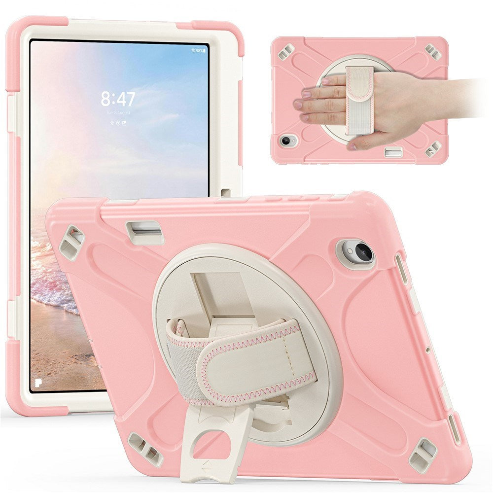 Samsung Galaxy Tab S12+ (Plus) EIDERWOOD Hybrid Hantverkare Skal m. Stöd - Rosa
