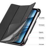 iPad Mini (2026) 8. Gen. DUX DUCIS DOMO Tri-Fold Konstläder Fodral - Svart