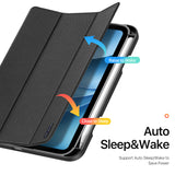 iPad Mini (2026) 8. Gen. DUX DUCIS DOMO Tri-Fold Konstläder Fodral - Svart