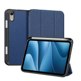iPad Mini (2026) 8. Gen. DUX DUCIS DOMO Tri-Fold Konstläder Fodral - Blå