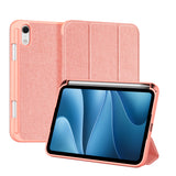 iPad Mini (2026) 8. Gen. DUX DUCIS DOMO Tri-Fold Konstläder Fodral - Rosa