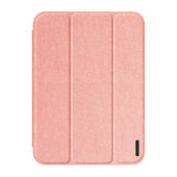 iPad Mini (2026) 8. Gen. DUX DUCIS DOMO Tri-Fold Konstläder Fodral - Rosa