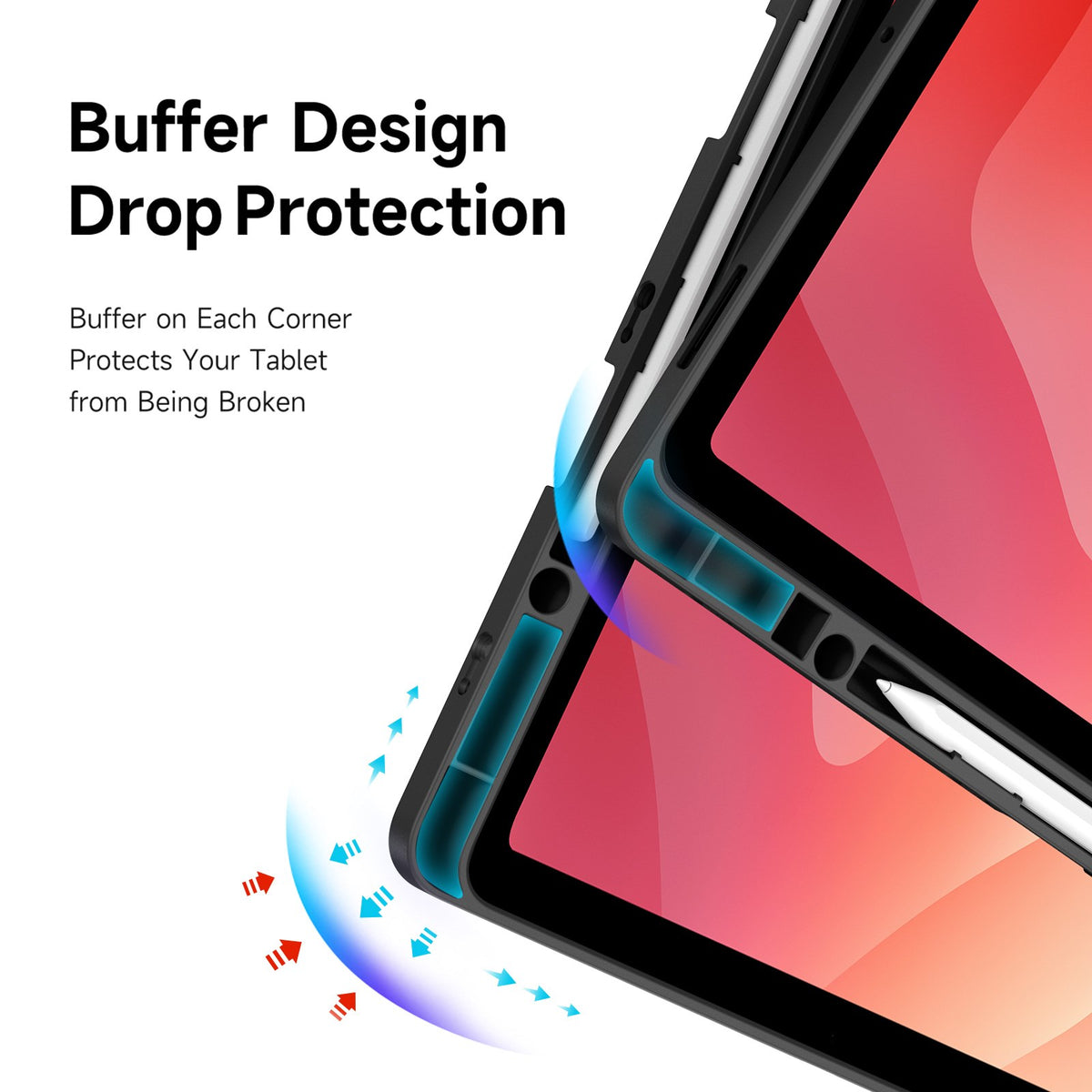Samsung Galaxy Tab S12+ (Plus) DUX DUCIS Origami Hybrid Konstläder Fodral - Svart