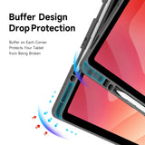 Samsung Galaxy Tab S12+ (Plus) DUX DUCIS Origami Hybrid Konstläder Fodral - Grå