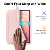 Samsung Galaxy Tab S12+ (Plus) DUX DUCIS Origami Hybrid Konstläder Fodral - Rosa