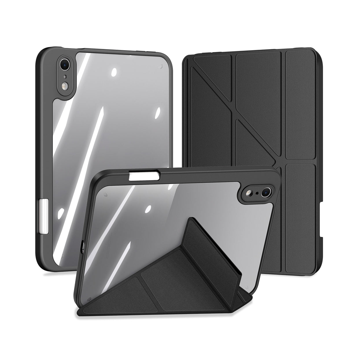 iPad Mini (2026) 8. Gen. DUX DUCIS MAGI Origami Hybrid Fodral m. Stativfunktion - Svart