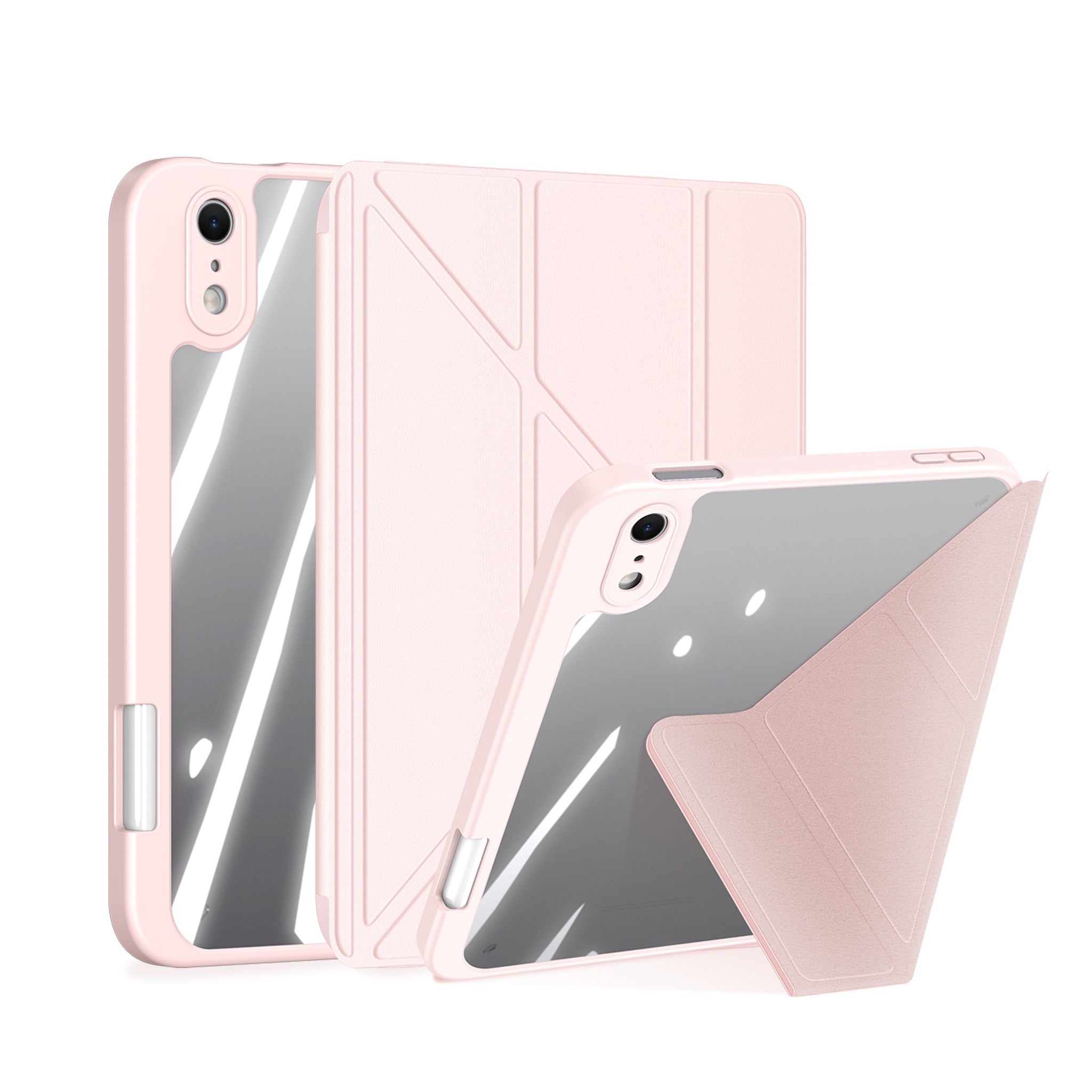 iPad Mini (2026) 8. Gen. DUX DUCIS MAGI Origami Hybrid Fodral m. Stativfunktion - Rosa