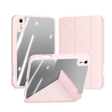 iPad Mini (2026) 8. Gen. DUX DUCIS MAGI Origami Hybrid Fodral m. Stativfunktion - Rosa