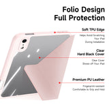 iPad Mini (2026) 8. Gen. DUX DUCIS MAGI Origami Hybrid Fodral m. Stativfunktion - Rosa