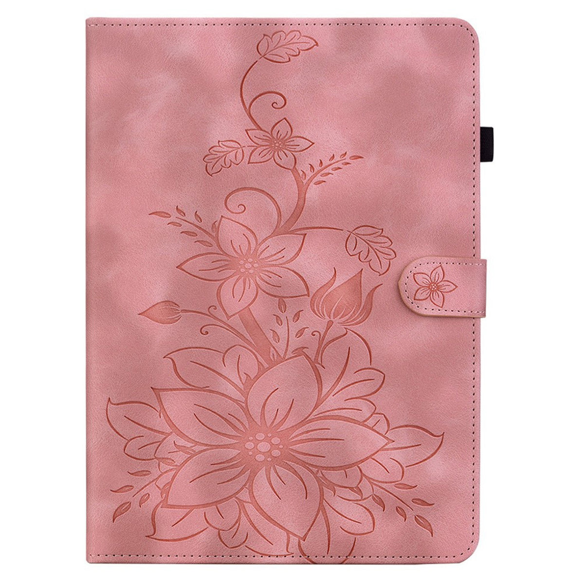 iPad Mini (2026) 8. Gen. EIDERWOOD Blommönstrat Textur Konstläder Fodral - Rosa