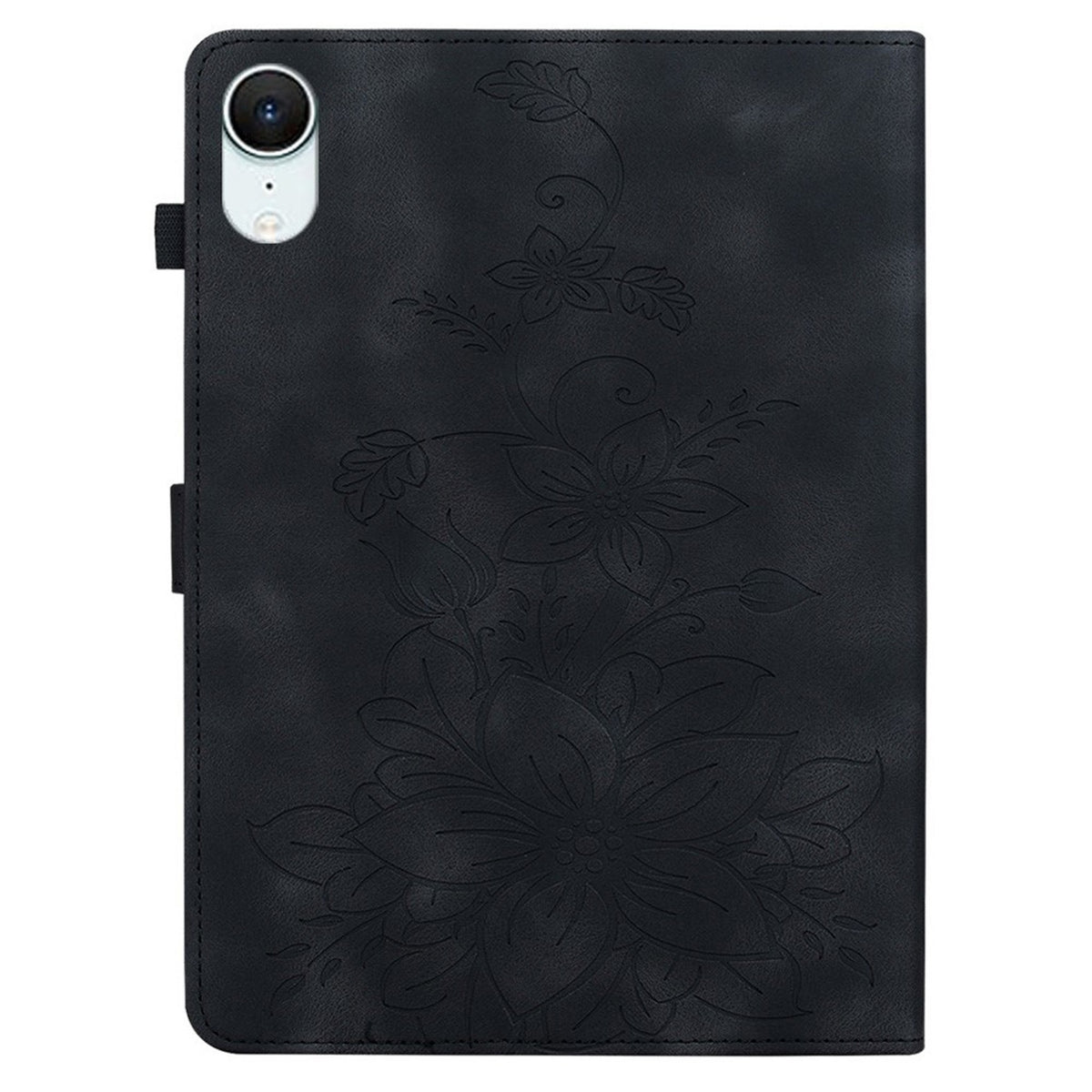 iPad Mini (2026) 8. Gen. EIDERWOOD Blommönstrat Textur Konstläder Fodral - Svart