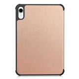 iPad Mini (2026) 8. Gen. EIDERWOOD Konstläder Tri-Fold Fodral m. Stödfunktion - Rose Gold