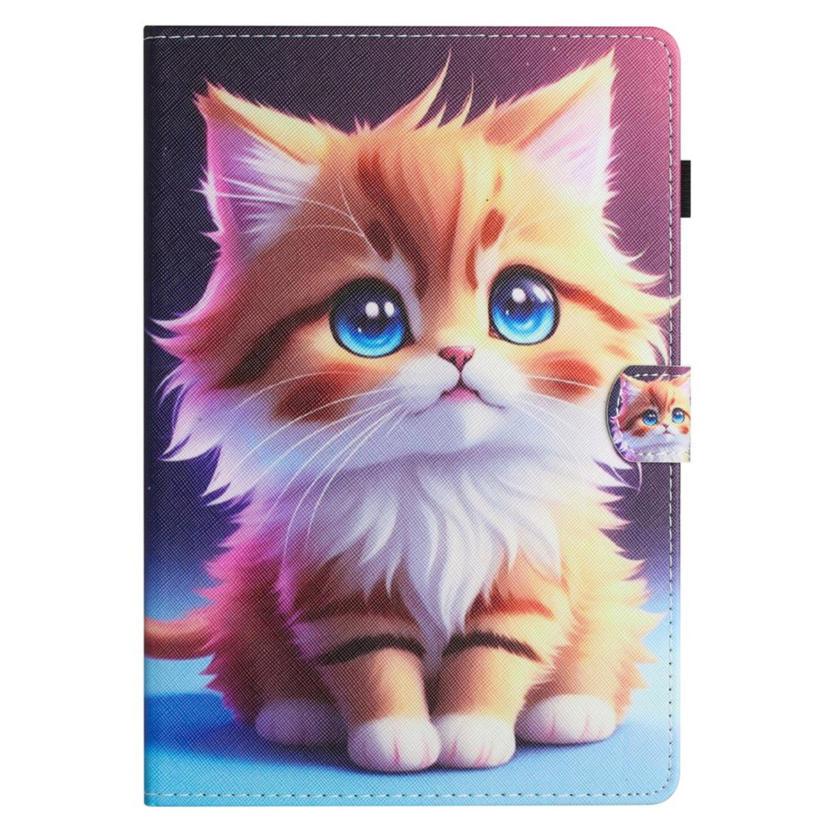 iPad Mini (2026) 8. Gen. EIDERWOOD Konstläder Fodral m. Kortfack - Katt