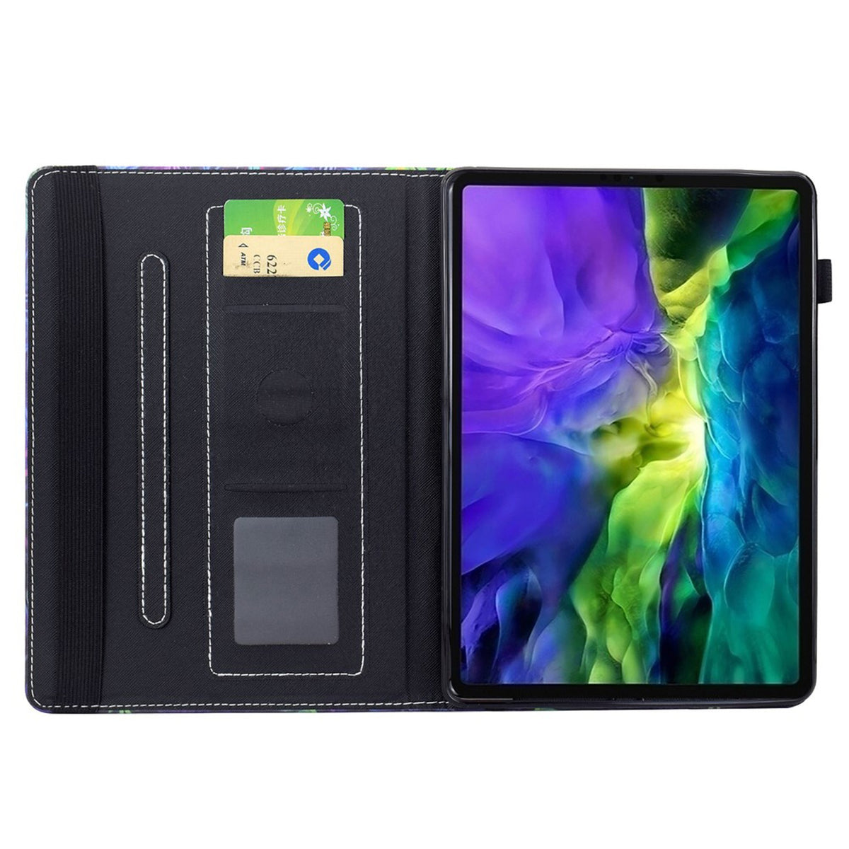 iPad Mini (2026) 8. Gen. EIDERWOOD Konstläder Fodral m. Kortfack - Fjärilar