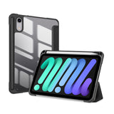 iPad Mini (2026) 8. Gen. DUX DUCIS TOBY Tri-Fold Konstläder Fodral m. Stativfunktion - Svart