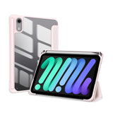 iPad Mini (2026) 8. Gen. DUX DUCIS TOBY Tri-Fold Konstläder Fodral m. Stativfunktion - Rosa