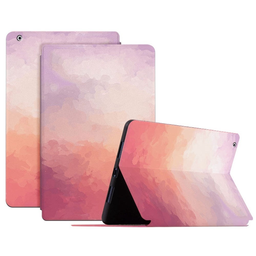 EIDERWOOD iPad 4 / 3 / 2 Konstläder Flip Fodral m. Mönster - Rosa