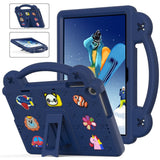 Lenovo Tab M10 (3. Gen) 10.1" (TB-328F/TB-328X) Barnskal m. Stativ & Handhållare - Mörkblå