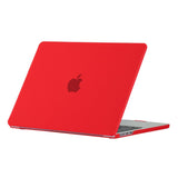 MacBook Air 13" M2/M3/M4 (2022-2025) Matt Plast Skal - Röd
