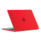 MacBook Air 13" M2/M3/M4 (2022-2025) Matt Plast Skal - Röd