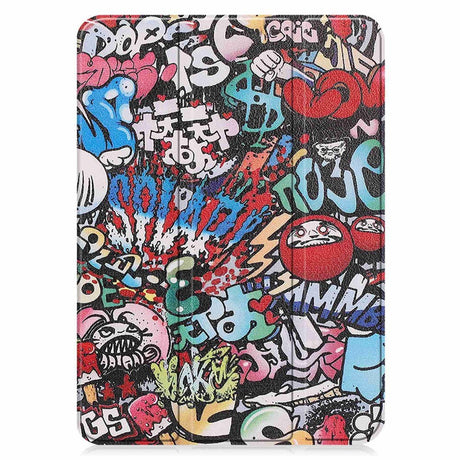 iPad 10,9" (2022) Tri-fold Fodral - Graffiti