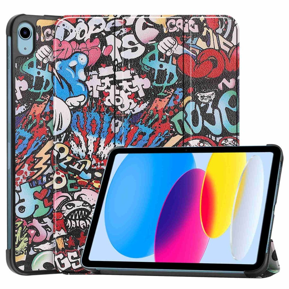 iPad 10,9" (2022) Tri-fold Fodral - Graffiti