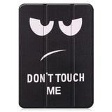 iPad 10.9" (2022) Fodral med Tri-Fold Stativ - "Don't Touch Me"