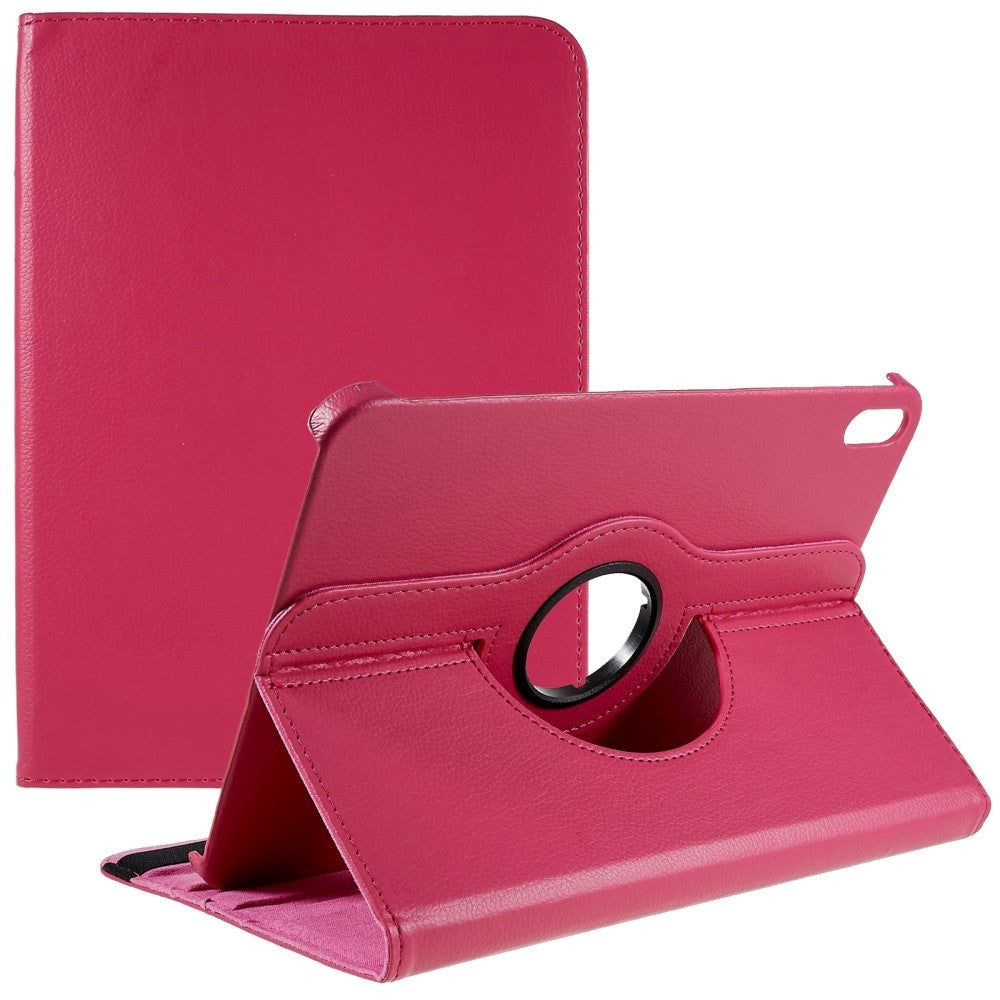 EIDERWOOD iPad 10.9" (2022) Klassiskt Läder Fodral m. 360⁰ Stativfunktion - Rose