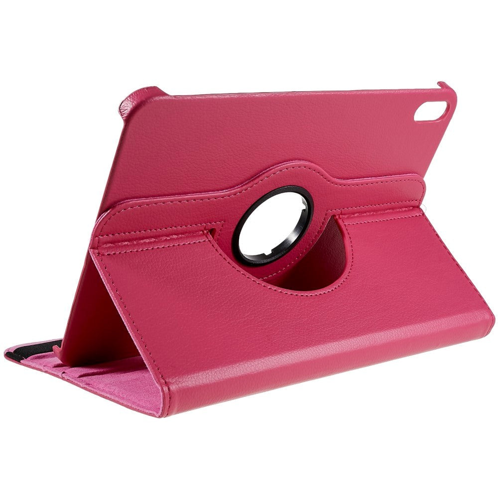 EIDERWOOD iPad 10.9" (2022) Klassiskt Läder Fodral m. 360⁰ Stativfunktion - Rose